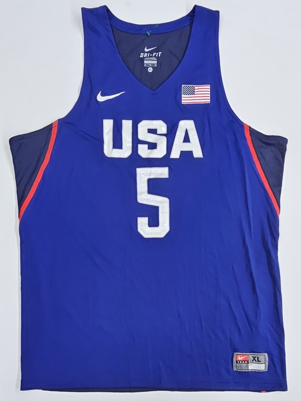 Nike Kevin Durant USA Basketball #5 Jersey 2016 Rio Olympics Blue XL No Damage